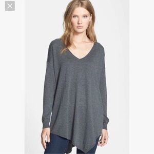 Joie Armelio Wool Cashmere Asymmetric Hem Sweater. Size Medium.
